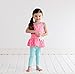 Gerber Graduates Baby Girls' Toddler 2 Pack Leggings, Pink/Teal, 4T