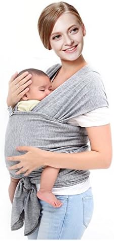 Hhobake Baby Warp,Baby Carrier,Baby Sling,Suitable For Newborns to 33 lbs,Soft Comfortable and Breathable(Gray)