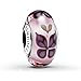 Pandora Pink Butterfly Murano Glass Charm No. 791621
