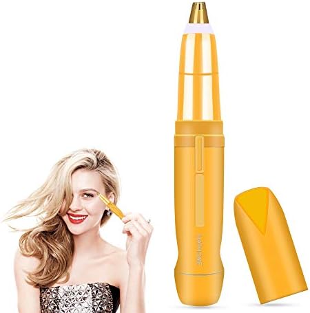 Painless Eyebrow Hair Remover for Women Best Eyebrow Trimmer, Portable Brows Hair Remover for Good Finishing and Well Touch (Gold)