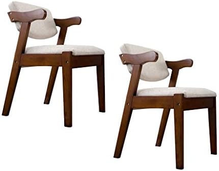 YANFEI Dining Chair, Home Table And Chair, Chair,50 * 49 * 76cm, YF-4, Set Of 2 (Color : B)