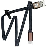 [3.3ft / 1M] Innopulse Type C to USB 2.0 Flat Fabric Cable, High Durability, The Real Stress-Free Type C Cable for Android and Many More Other Devices.