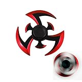 Nesee Creative Finger Spinner,NEW Alloy Hand Spinner Fidget Focus Toy Stress Reducer Relieve EDC Focus Gyro (1, Red)