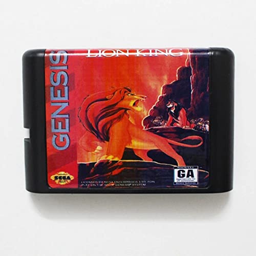 The Lion King Game Cartridge for Sega Genesis Mega Drive Console