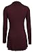 Ninedaily Women Thin Tops Long Sleeve Cowl Neck Tunic Blouse