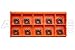 AccusizeTools - 10 Pcs/Box Carbide Inserts CVD Coating CCMT32.51 Black/Yellow, #2200-1014x10