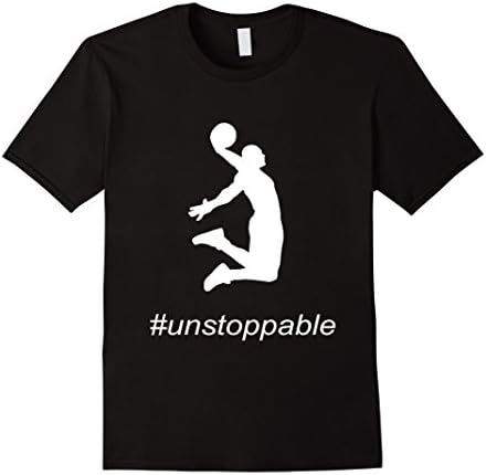 Mens Hashtag Unstoppabe Slam Dunk Basketball Cool Jamming Tshirt XL Black