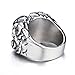 ELFASIO Men Stainless Steel Rings The Devil Dragon eye/Eyes of Hell Demon Red/Blue/Purple/Green Biker Vintage Ring Size 8-15