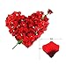 TECHSHARE 2000 Pieces Silk Rose Petals for Wedding Flowers Home Party Romantic Night Anniversary Valentine's Day