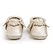 Freshly Picked - Soft Sole Leather Moccasins - Newborn Baby Girl Boy Shoes - Size 0 Platinum