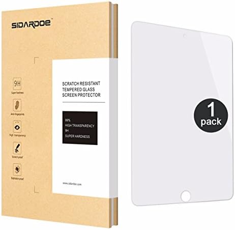 iPad mini 4 Screen Protector, SIDARDOE Tempered Glass Screen Protector for Apple iPad Mini 4, HD Ultra Clear, 0.33mm 2.5D Round Edge, 9H Anti-Scratch, Anti-Fingerprint