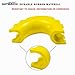 AUTMATCH Pack of 2 D-Ring Shackle Isolators Washers Kit 2 Rubber Shackle Isolators and 4 Washers Fits 3/4 Inch Shackle Gear Design Rattling Protection Shackle Cover Yellow