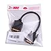 HDE DVI-D Digital Splitter Cable Dual Monitor Display- 1 Male to 2 Female - 1 ft
