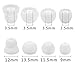 ALXCD Ear Tip for BeatsX in-Ear Headphone, 8 Pair SML & Double Flange Durable Soft Silicone Replacement Ear Bud Eartip, Fit for Beats by Dr. Dre BeatsX [8 Pair](White)