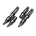 ALLPOWERS Branch Connectors MC4 Connectors Y Connector in Pair MMF+FFM for Parallel Connection Between Solar Panels