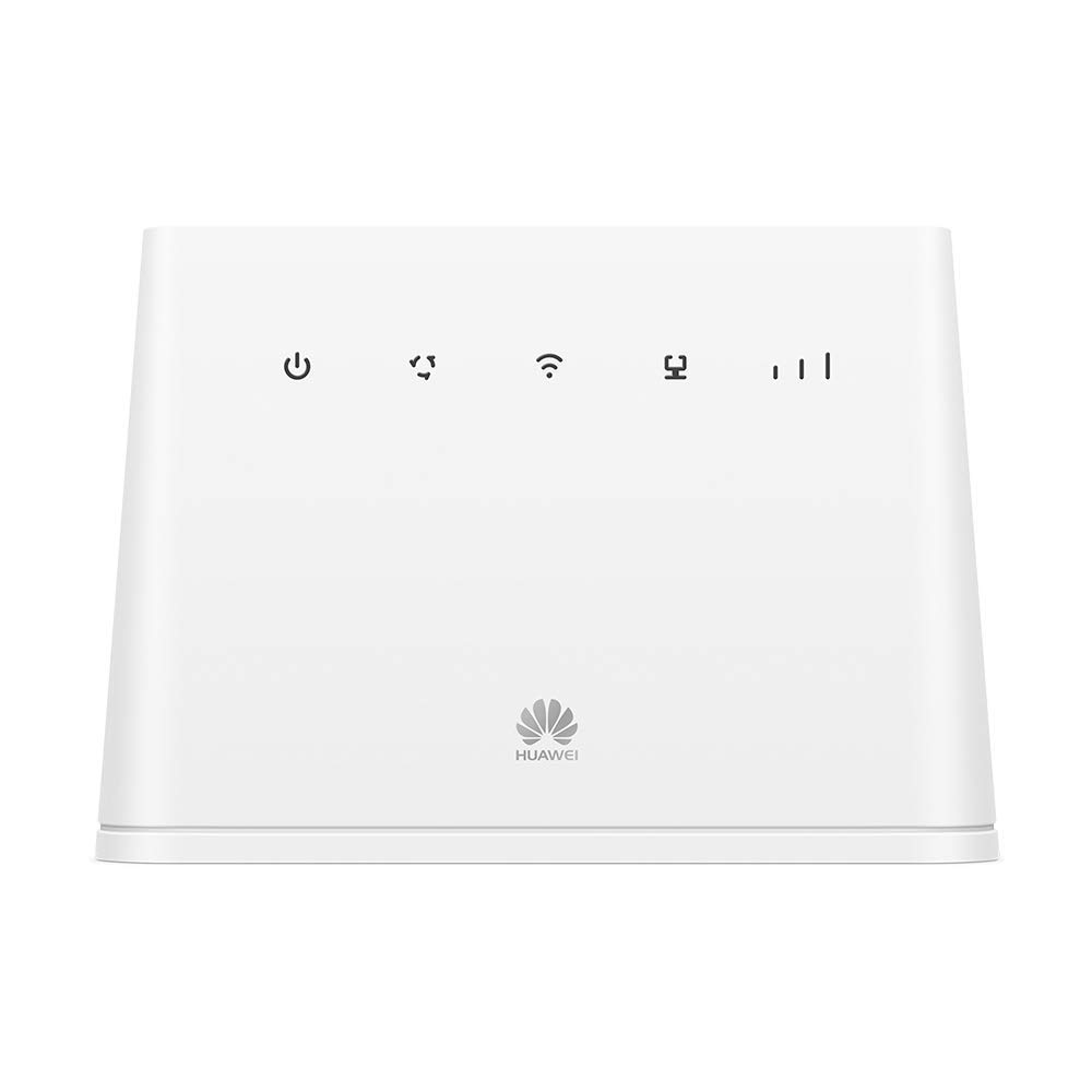 Huawei 4G Wireless LTE Router 150 MBps, WiFi Mobile with 1 GE LAN/WAN Port, WiFi 300 MBps Speed, White