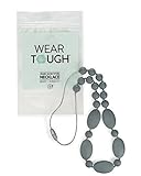 Organic Silicone Teething Necklace | Stylish for Mom to Wear | Safe Chew Beads for Baby | Best Baby Shower Gift | Great Sensory Tool | BPA Free | 