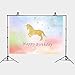 Fanghui Backdrops Photography Photo Studio Background Photographic Party Happy Birthday Unicorn 7x5ft