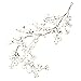 VGIA 5FT Natural Cotton Christmas Garland - Adjustable Stems - Farmhouse Rustic Decor - Wedding Decoration