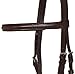 AceRugs Brown Black Raised Horse English Bridle Stitched (Brown)