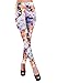 Simplicity Women Lady Punk Style Cat Print Skinny Funky Legging, 3090_Cat