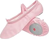 L-RUN Girls'/Women's Canvas Ballet Dance Shoes/Ballet Shipper/Yoga Shoe