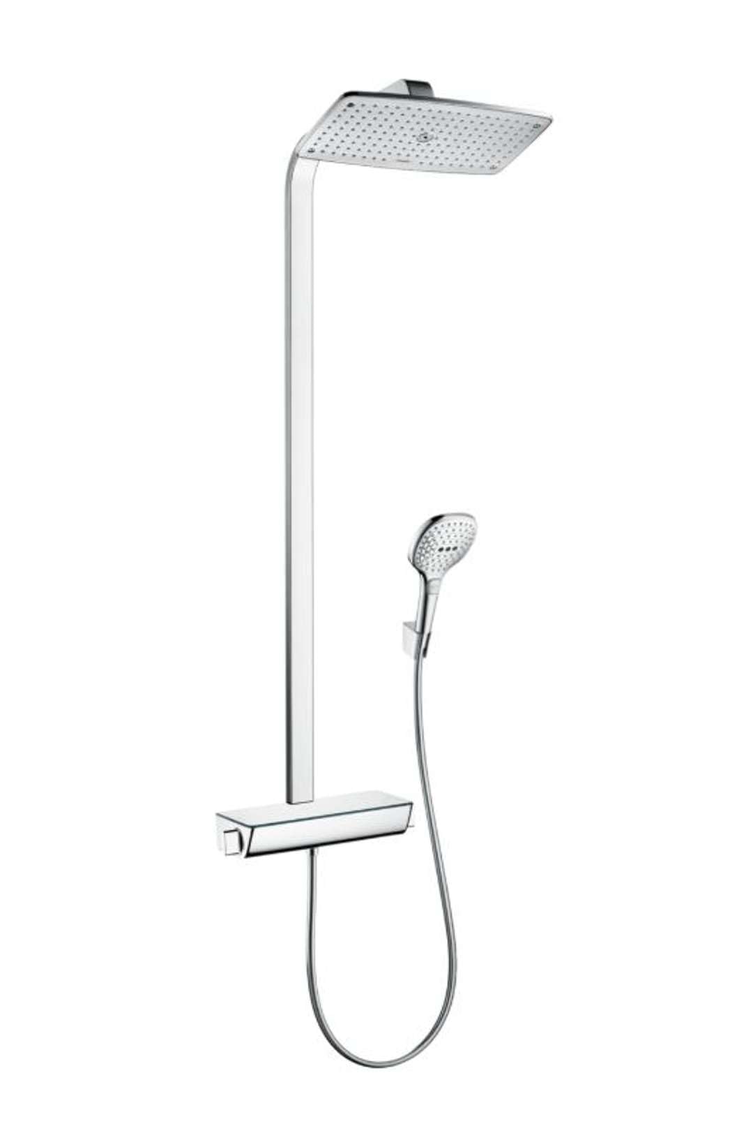 hansgrohe Raindance E Showerpipe 360 1jet EcoSmart 9 l/min with thermostatic shower mixer