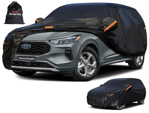 kayme - Funda para Coche de 7 Capas,Compatibles con Ford Escape (2000-2025) de, para Todo Tipo de Clima, Cubierta Completa para Exteriores, protección contra Rayos UV,Negro