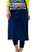 Undercover Waterwear Women’s High Waisted Swim Skirt with Attached Leggings- UPF 50+ Cover Up Swim Skirt with Capris Inserted