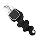 Usheen Hair Body Wave Closure Brazilian Virgin Hair Body Wave Hair Closure Human Hair Pre Plucked Closure Hand Tied Swiss 4x4 Closure with Baby Hair 8 Inch Free Part Can Be Dyed and Bleached