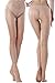 Best Women's Control Top 10 Den All Sheer Toe silk stockings Tights Panty Hose,Light Nude,Medium / Large