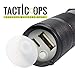 Rechargeable Tactical Super Bright 1200 Lumen LED Aluminum Alloy Flashlight carrying case and USB cable and plug included by Tactic Ops