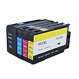 Lucky time 4pack Compatible Ink Cartridges Replacement for HP 950 951XL work for HP Officejet PRO 8600 8610 8620 8630 8100 8640 8660 8615 8625 251dw 271dw 276dw Printer
