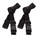 MacSports Universal Buckle Straps for Collapsible Folding Outdoor Utility Wagon, Adjustable Design, 1-Inch Belt Loading Tightening Straps (Black)