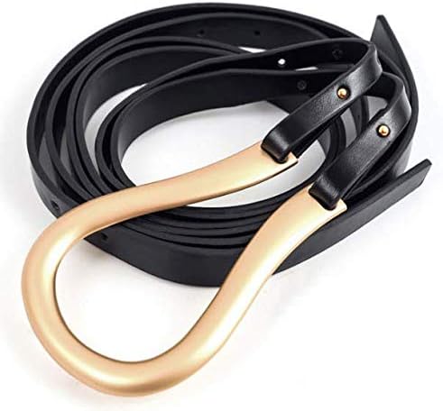 Amazon ベルト レディース ビジネス 革ベルト レディースベルト スカートベルト おしゃれ カジュアル U型 馬蹄 誕生日 プレゼント 女性 人気 ゴールドバックル ブラウン ベルト 通販