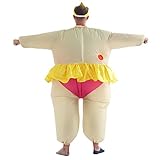 Yeahbeer Inflatable Halloween Costume Adult and Children Carry On Animal Fancy Dress Costume (Red Ballet for Adult)