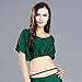 ROYAL SMEELA Belly Dance Costume for Women Bat Sleeve Tops Backless Loose Fit Belly Dance Tops Belly Dancing Outfit Carnival Green