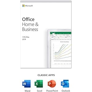 MS Office 2019 Home & Business | 1 gebruiker | 1 ST | Windows 10 of Mac | eenmalige aankoop | meertalig | doos