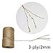 Gardzen Nature Jute Twine in Storage Dispenser, Natural 3 Ply 328 ft Twisted String Rope for Toys Craft Gift DIY Gardeningthumb 4