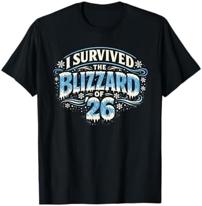 Amazon.com: I Survived The Blizzard of 2026 Frozen Snow Storm T