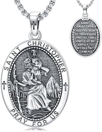 Amazon.com: Sterling Silver St. Peter the Apostle Oval Medal CZ