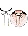 Mudder 4 Pieces Long Chain Black Velvet PU Leather Choker Necklace Stretch Tattoo Tassel Necklaces Set