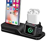 Wireless Charger, 3 in 1 Wireless Charging Dock for Apple Watch and Airpods, Charging Station for Multiple Devices, Qi Fast Wireless Charging Stand Compatible iPhone X/XS/XR/Xs Max/8/8 Plus