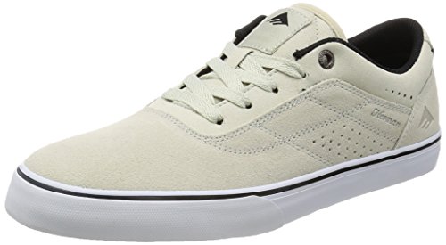 Emerica Mens The Herman G6 Vulc Skateboarding Shoe White