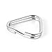 FOTGA 2pcs Stainless Steel Triangle Keychain Ring Split Rings for Dslr Camera Straps Handwrist Purse Wallet Bag Hang Clip Hook
