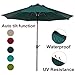 Abba Patio Outdoor Patio Umbrella Table Umbrella with Auto Tilt and Crank, 9-Feet, Dark Green
