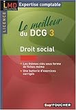 Droit social : Le meilleur du DCG 3 by