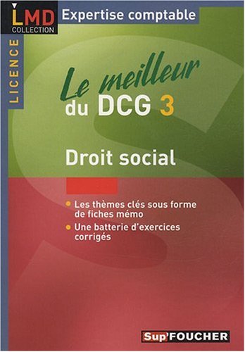 Droit social : Le meilleur du DCG 3 by (Paperback)