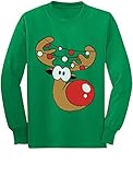 TeeStars - Reindeer Funny Christmas Youth Kids Long Sleeve T-Shirt