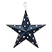 Attraction Design Patriotic Metal Barn Star Wall Decor, 12inch Hanging Country Rustic Metal Star for July 4th Decoration